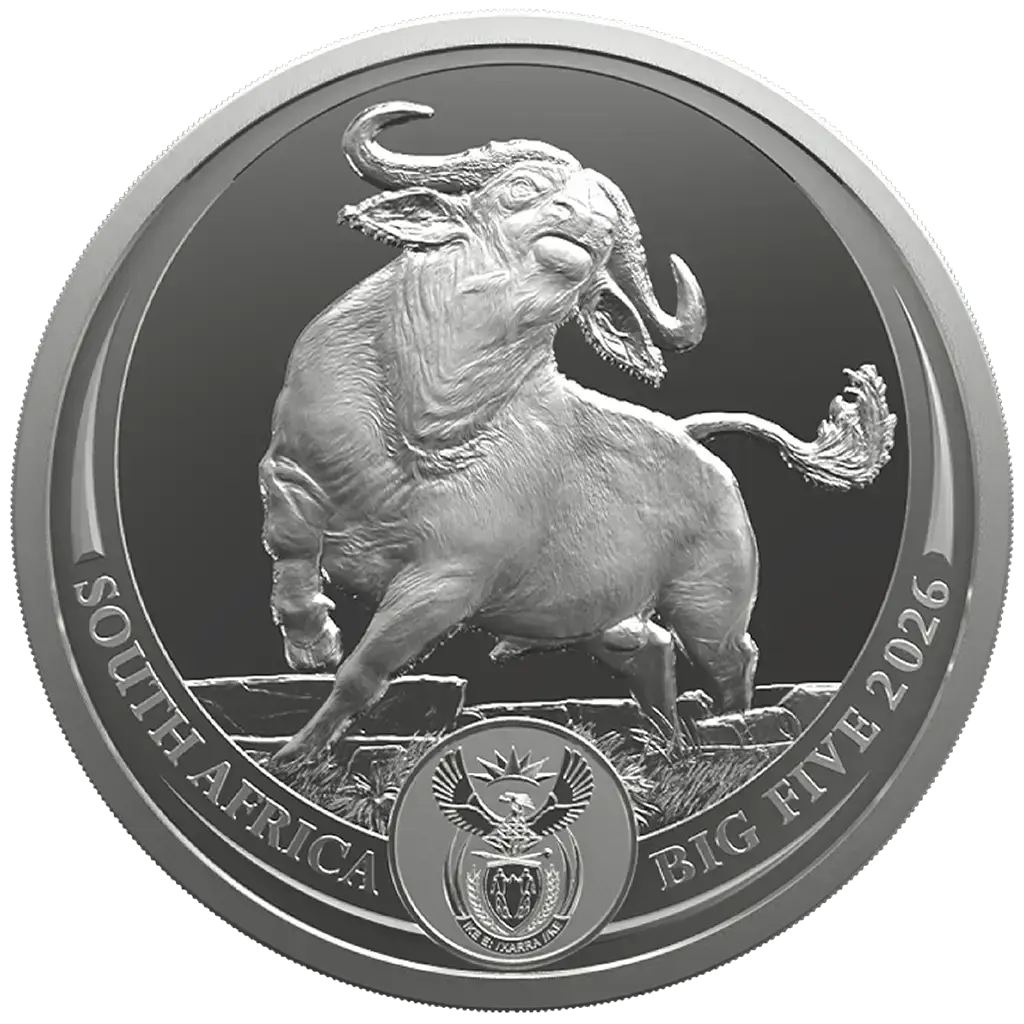 Silbermünze 1 oz Big Five III Büffel #5 2026 im Blister Silber Münze 999 – Bild 3