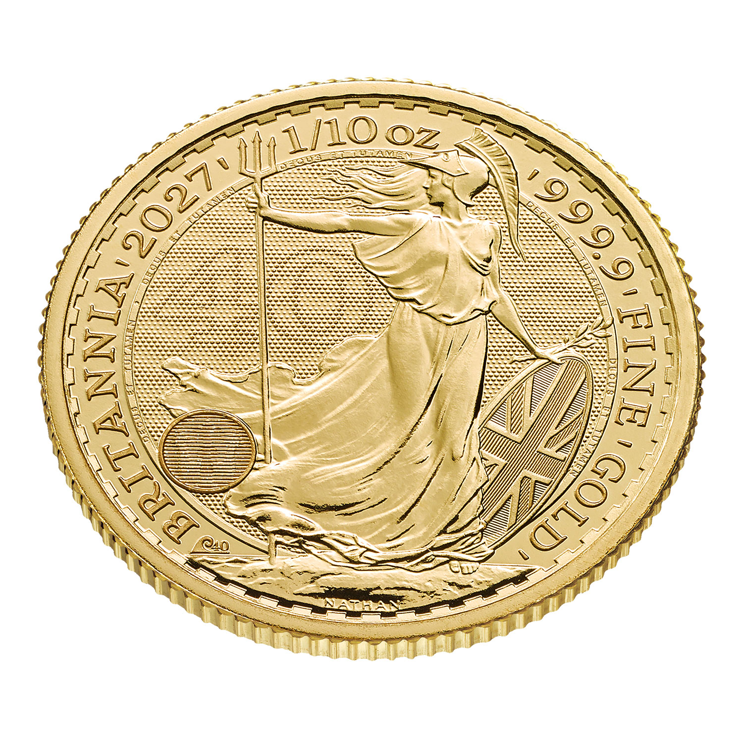 Goldmünze 1/10 oz Britannia 2027 40. Jubiläum BU 999. Gold – Bild 3