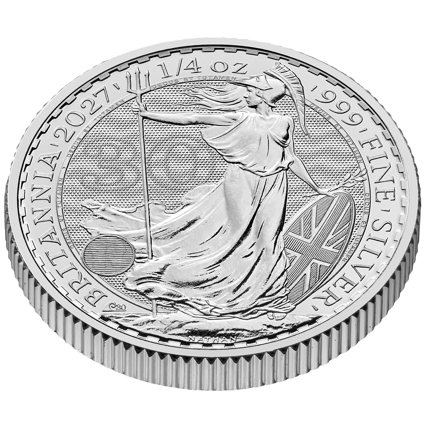 Silbermünze 1/4 oz Britannia 2027 30. Jubiläum König Charles Royal Mint Silber – Bild 3