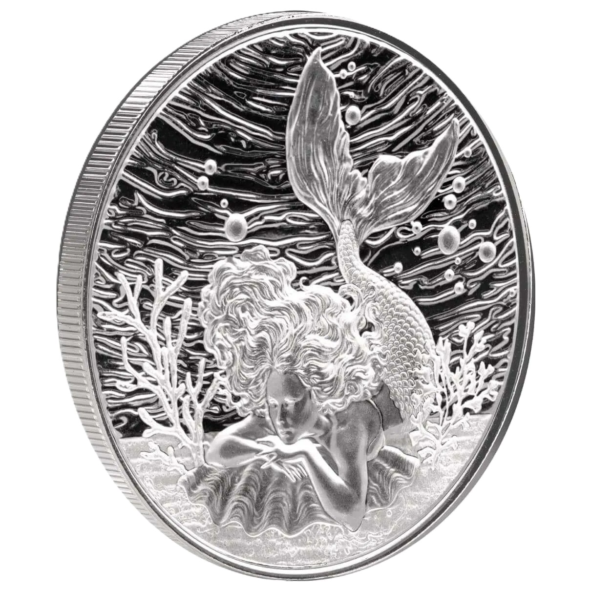 Silbermünze 1 oz Samoa Mermaid Under the Sea 2026 BU Silber Münze 999 – Bild 4
