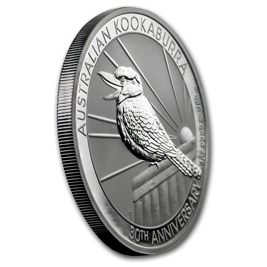 Silbermünze 1 oz Kookaburra 2020 30th Anniversary BU Perth Mint 999 Silber Unze – Bild 3