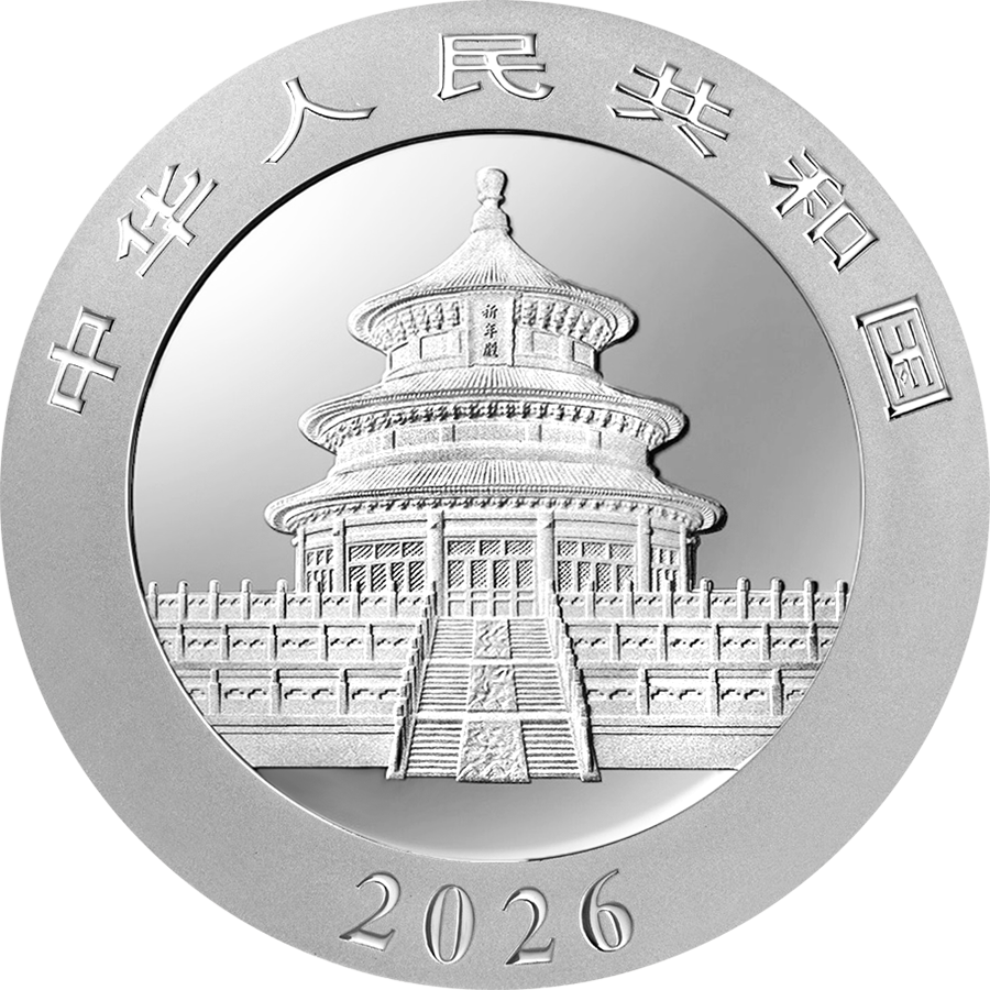 Silbermünze 30 Gramm China Panda 2026 Chamäleon Effekt Farbe .999 Silber Münze – Bild 4