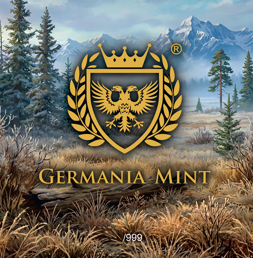 Silbermünze 1oz Germania Mint Megafauna Giant Deer Oblivion 2026 Antik Finish UV – Bild 9