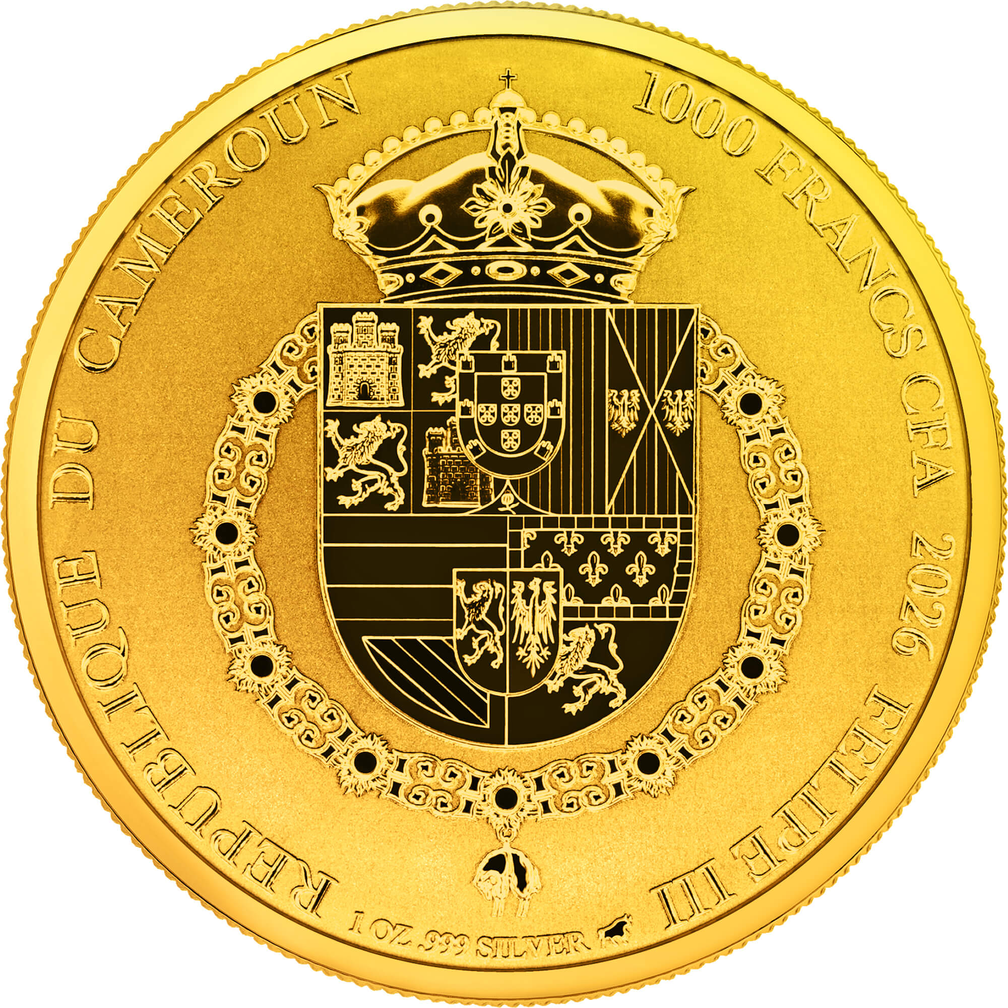 Silbermünze 1 oz Don Quijote de la Mancha 2026 Full Gilded Proof .999 Silber – Bild 3