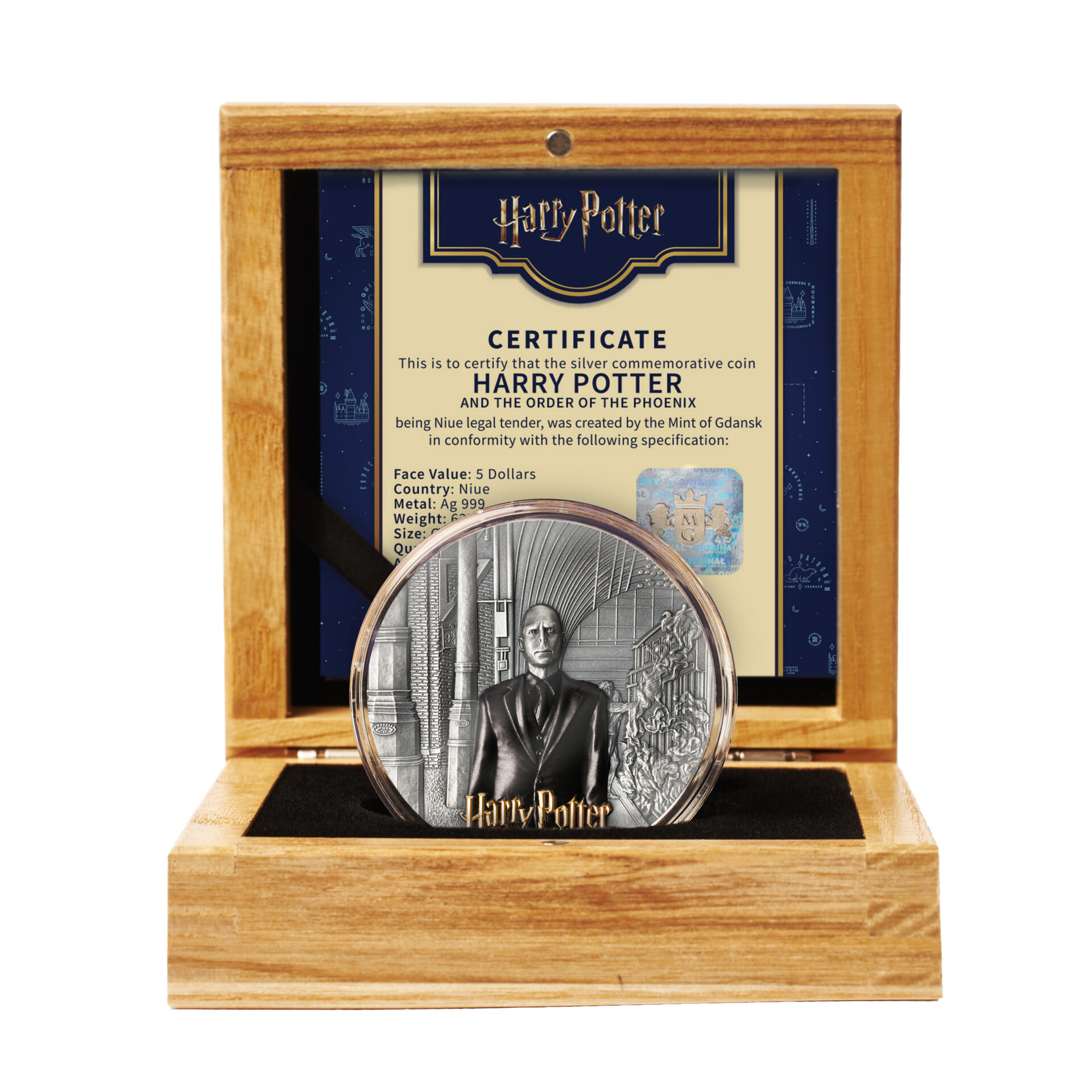 Silbermünze 2 oz Harry Potter™ and the Order of the Phoenix 2026 Antik Finish High Relief – Bild 5