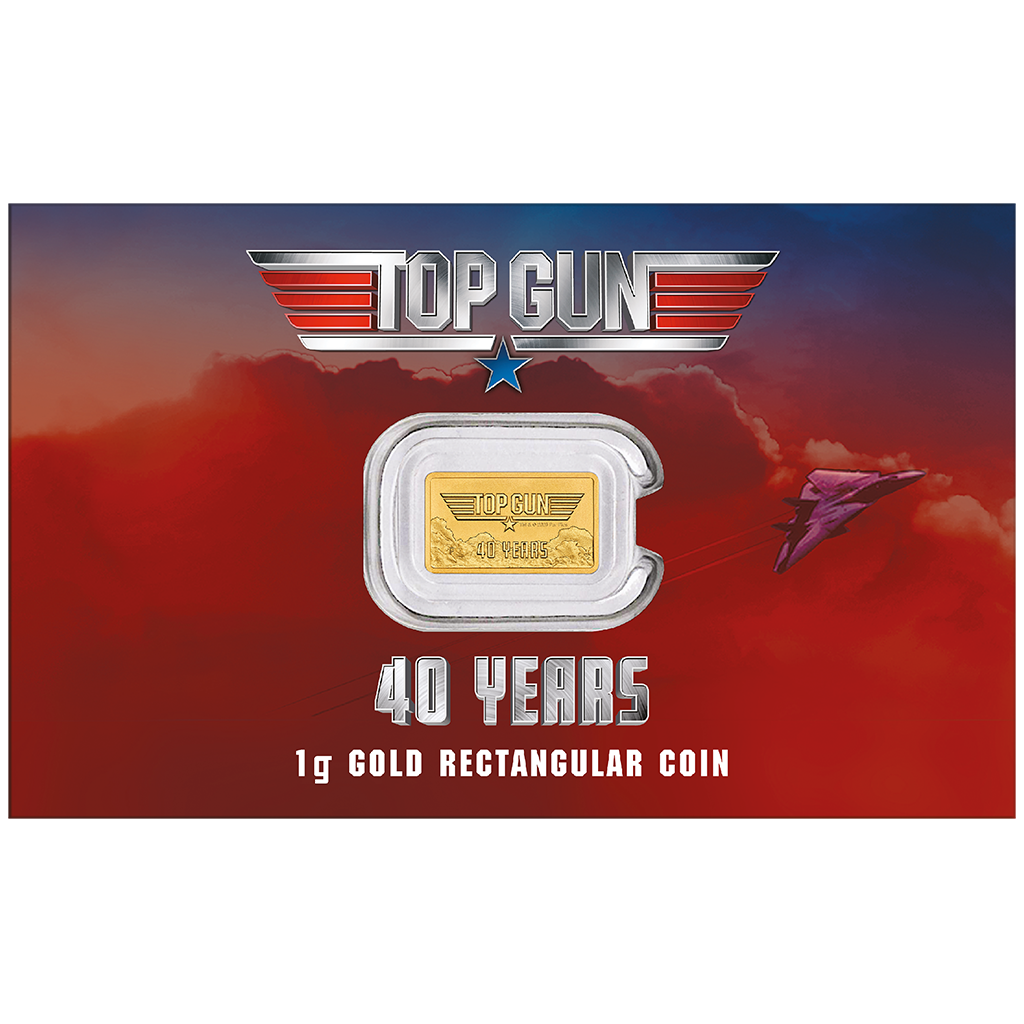 Goldmünze 1 Gramm Tuvalu Top Gun Logo 40. Jubiläum 2026 Gold 999 – Bild 4