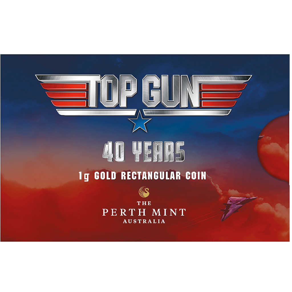 Goldmünze 1 Gramm Tuvalu Top Gun Logo 40. Jubiläum 2026 Gold 999 – Bild 6