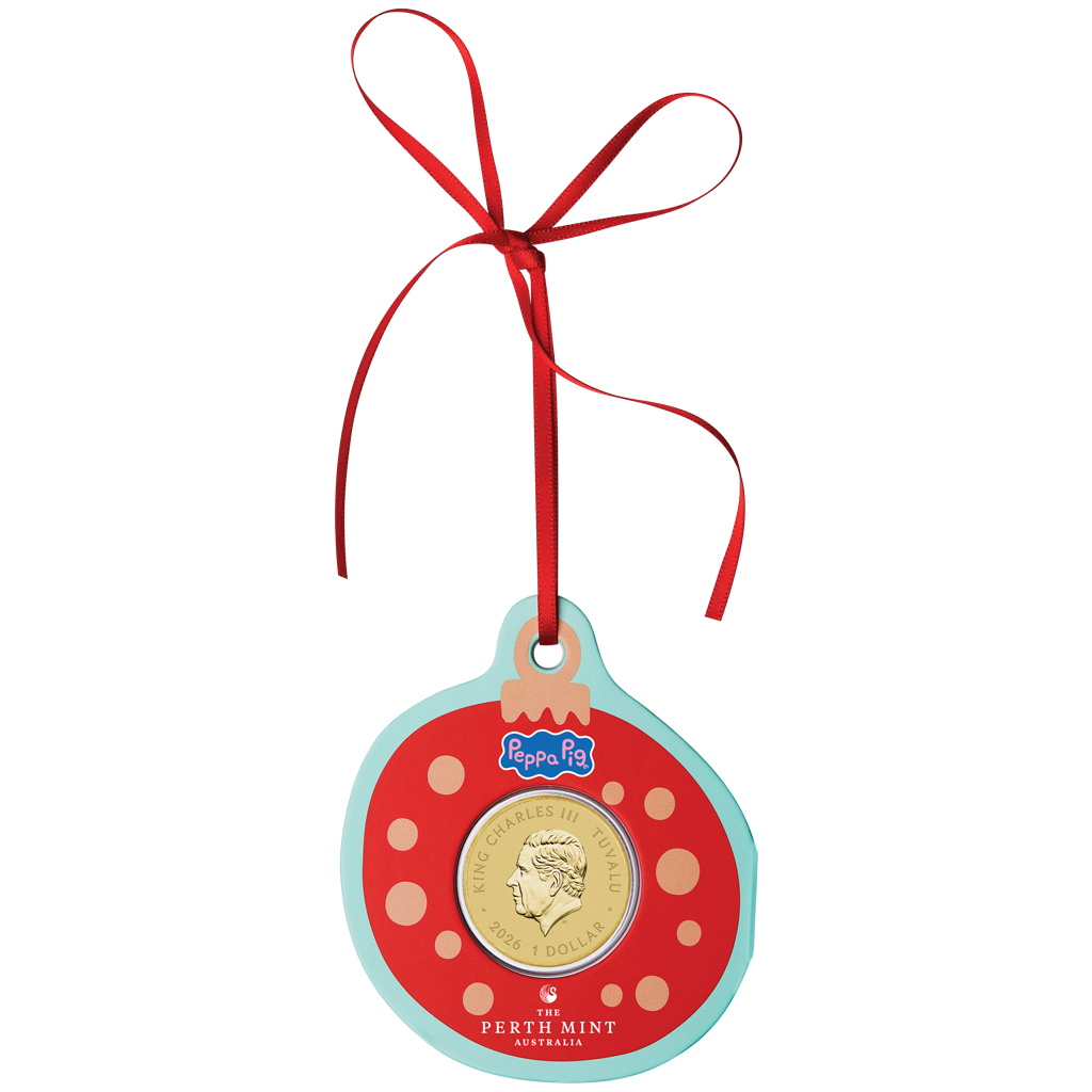 Peppa Pig Peppa Wutz Peppa Sponge Frohe Weihnachten 2026 Bi-Metall Sammelmünze – Bild 2