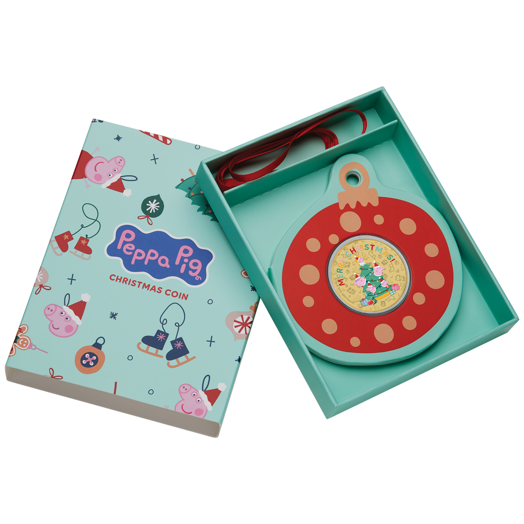 Peppa Pig Peppa Wutz Peppa Sponge Frohe Weihnachten 2026 Bi-Metall Sammelmünze – Bild 6