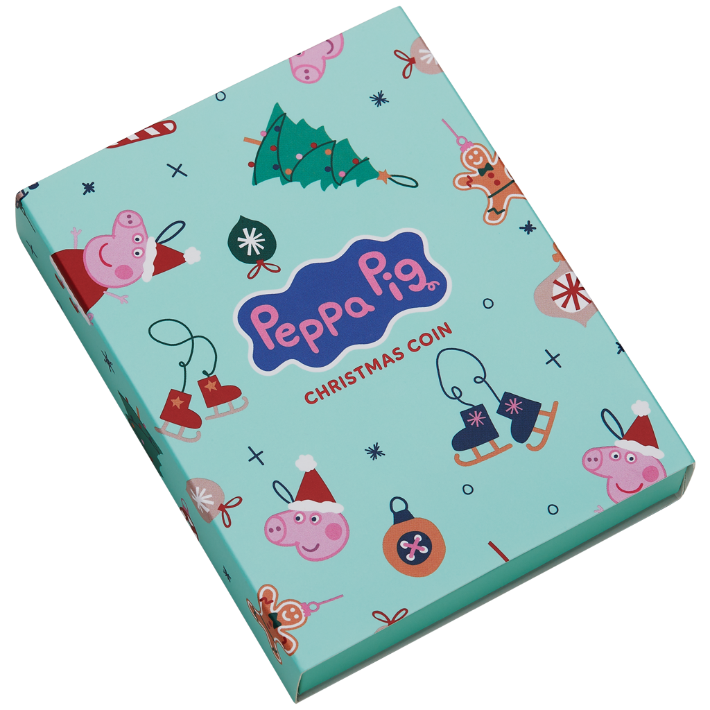 Peppa Pig Peppa Wutz Peppa Sponge Frohe Weihnachten 2026 Bi-Metall Sammelmünze – Bild 7