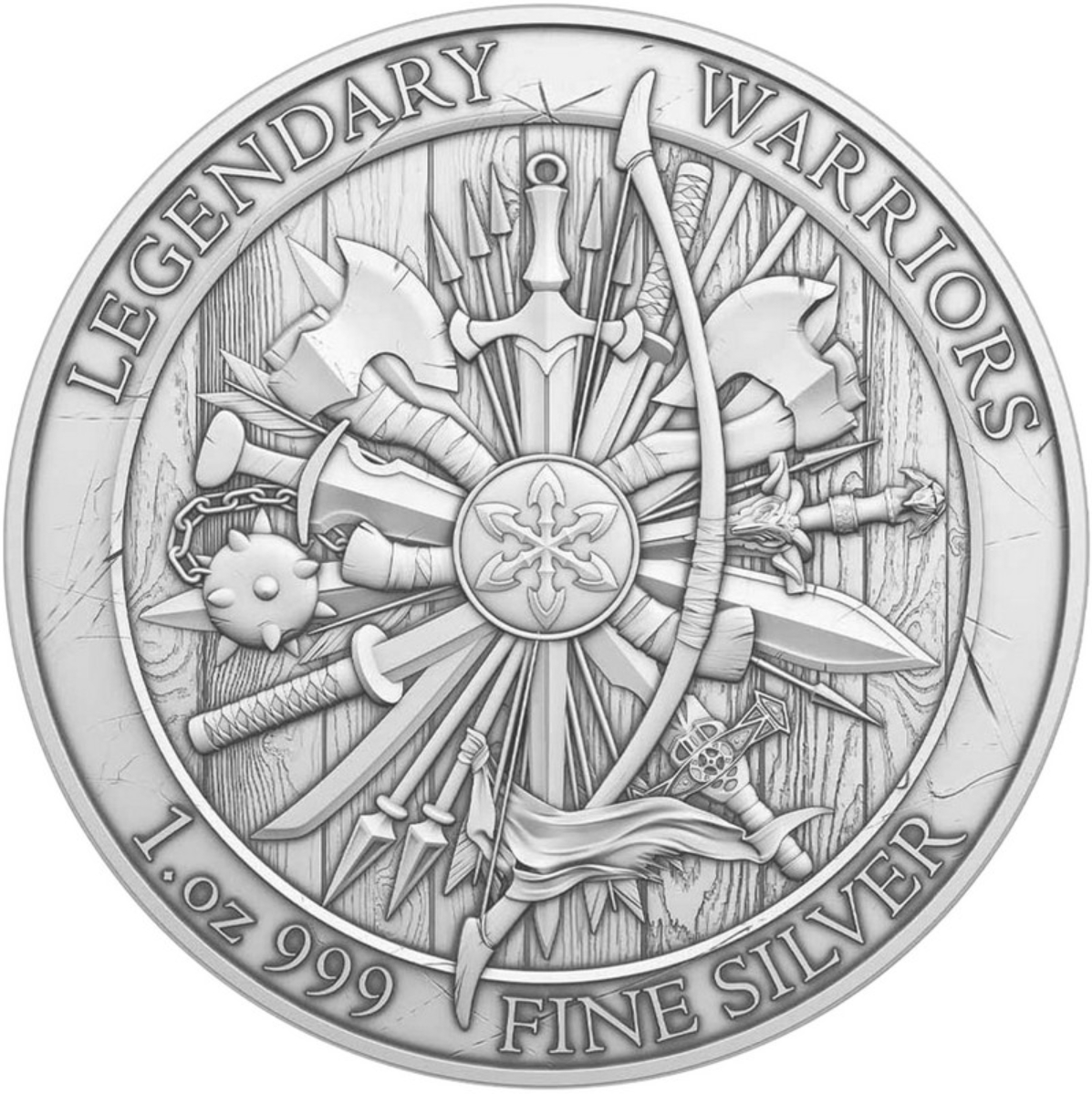 Silbermedaille 1 oz Legendary Warriors (15). Atila the Hun 999 Silber USA – Bild 2