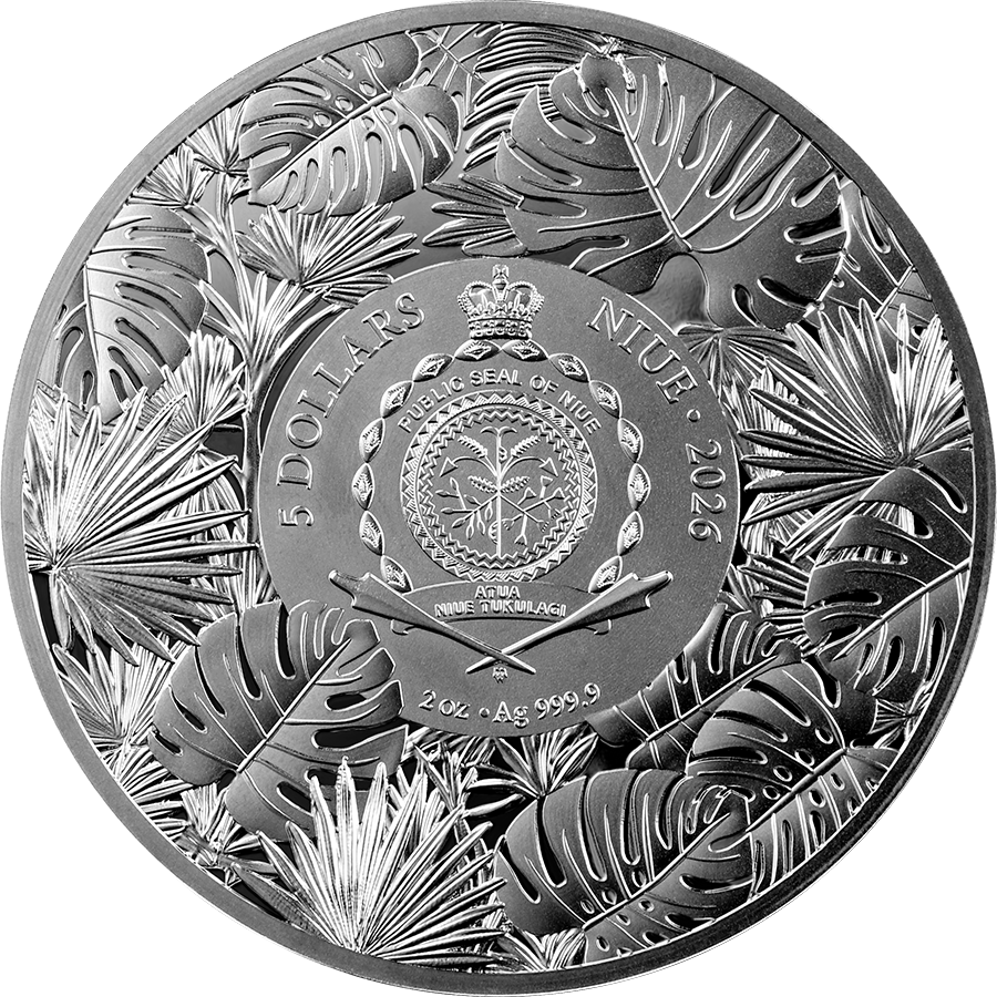 Silbermünze 2 oz Representatives of the Specie #4 Rainbow Toucan High Relief – Bild 2